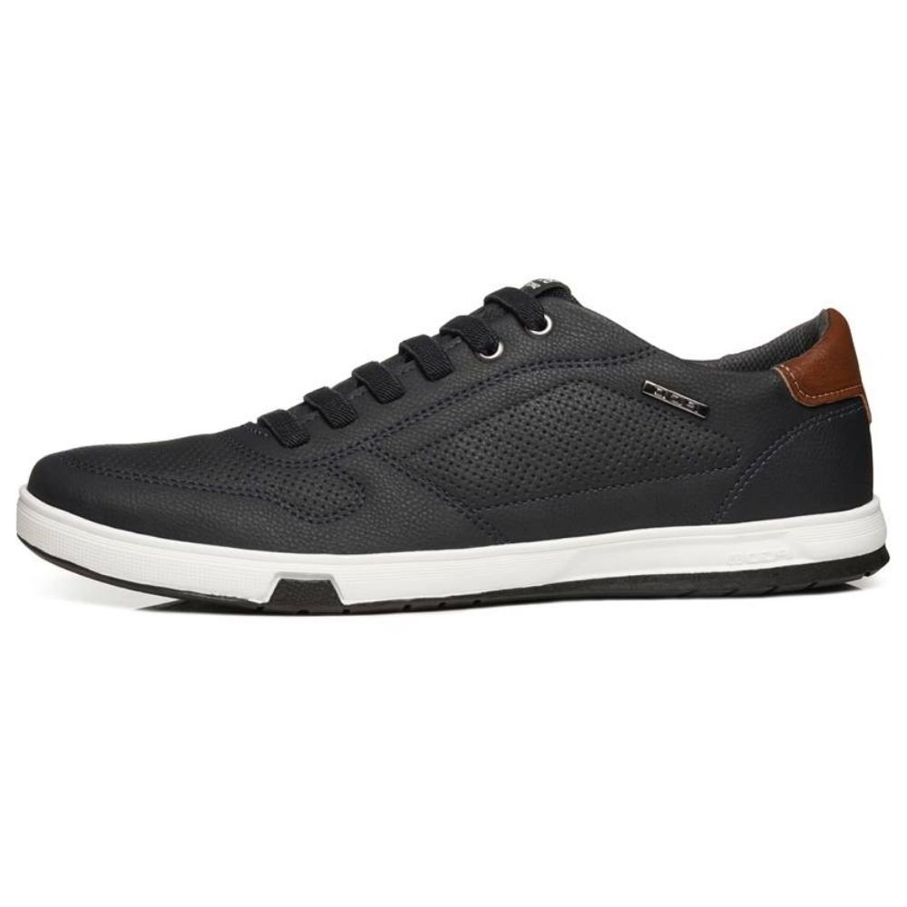 Sapatênis Masculino Microfibra Marinho Pinhão Pegada 170428-06 Preto 2