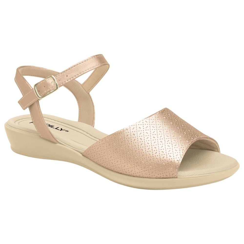 Sandália Feminina Camila Ouro Rosado Piccadilly 500344-103