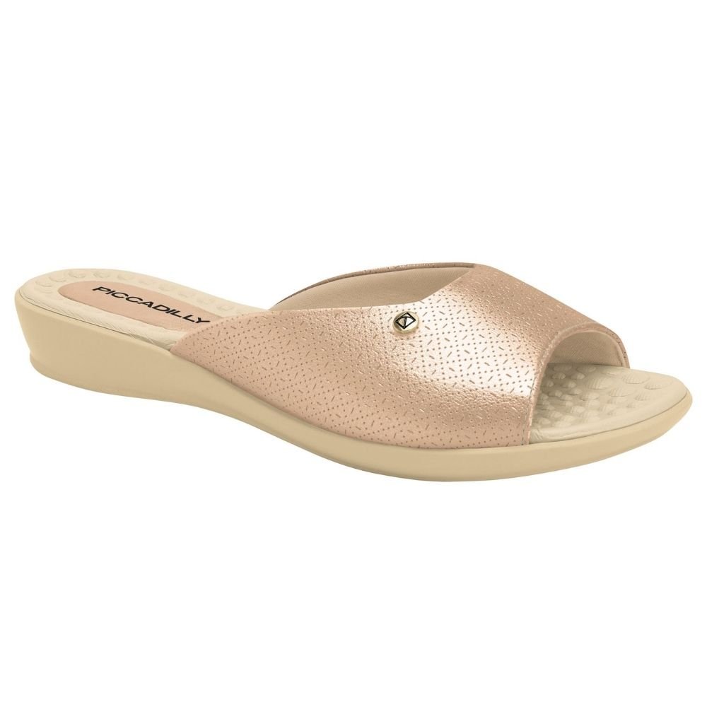 Tamanco Feminino Camila Ouro Rosado Piccadilly 500352-86