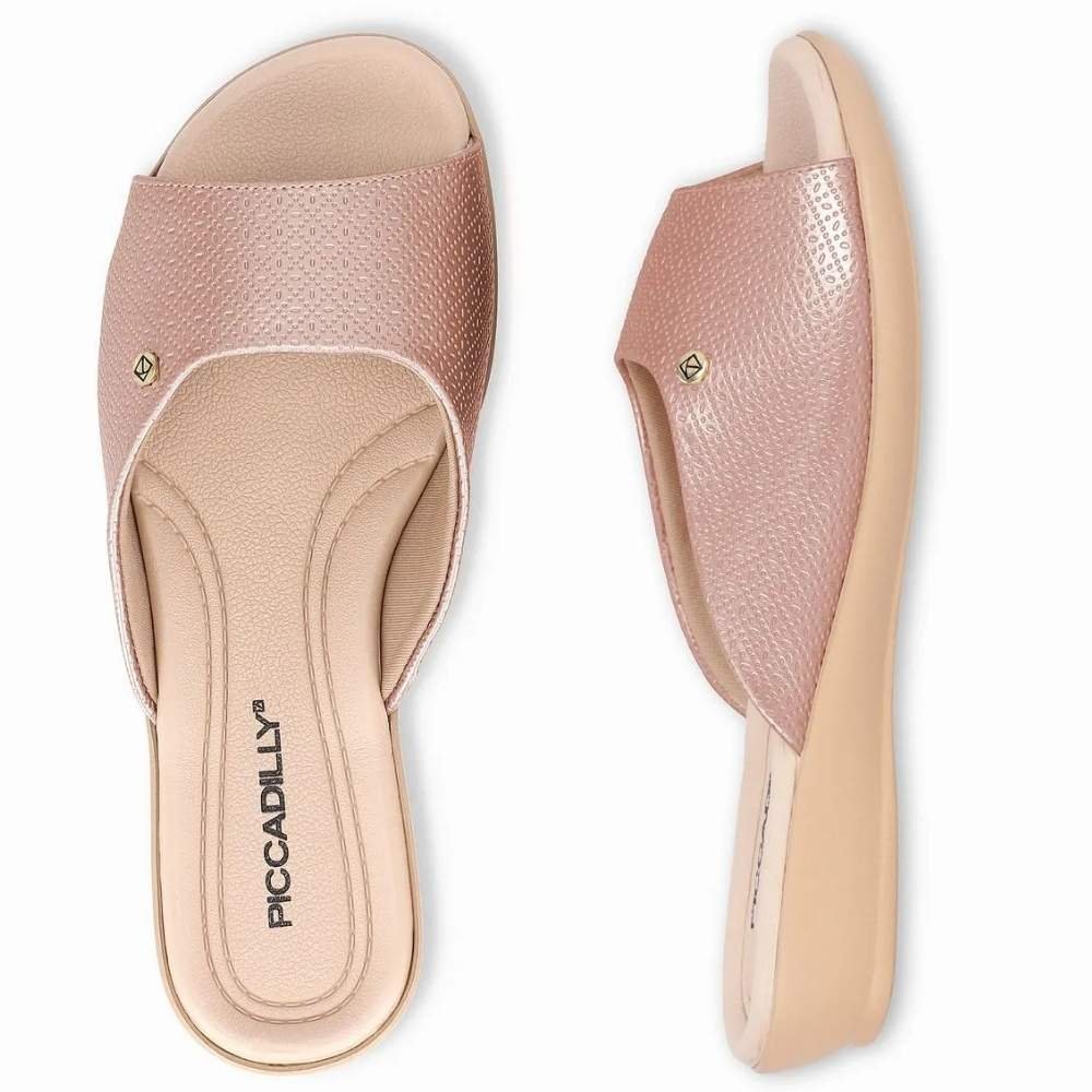 Tamanco Feminino Camila Ouro Rosado Piccadilly 500352-86 Rose Gold 2