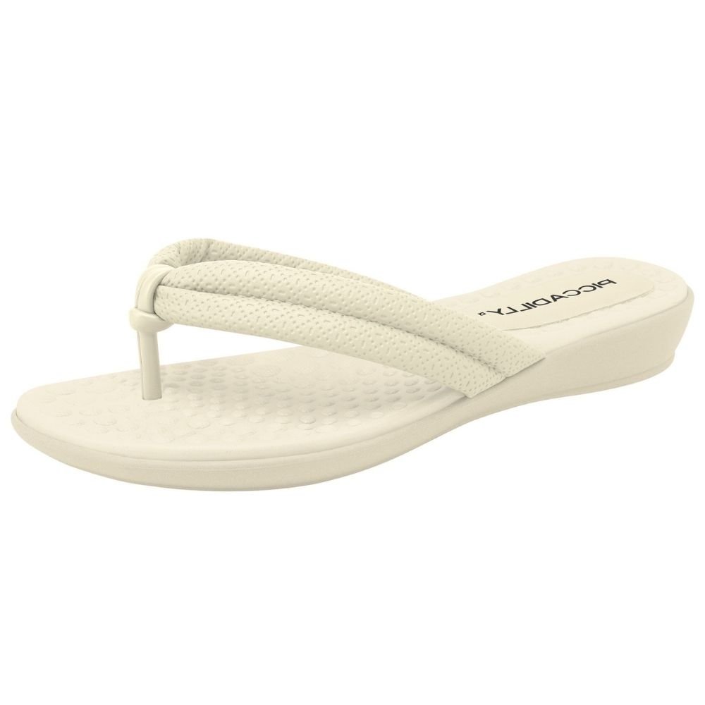 Chinelo Feminino Off White Piccadilly 500401-22 Off White 2