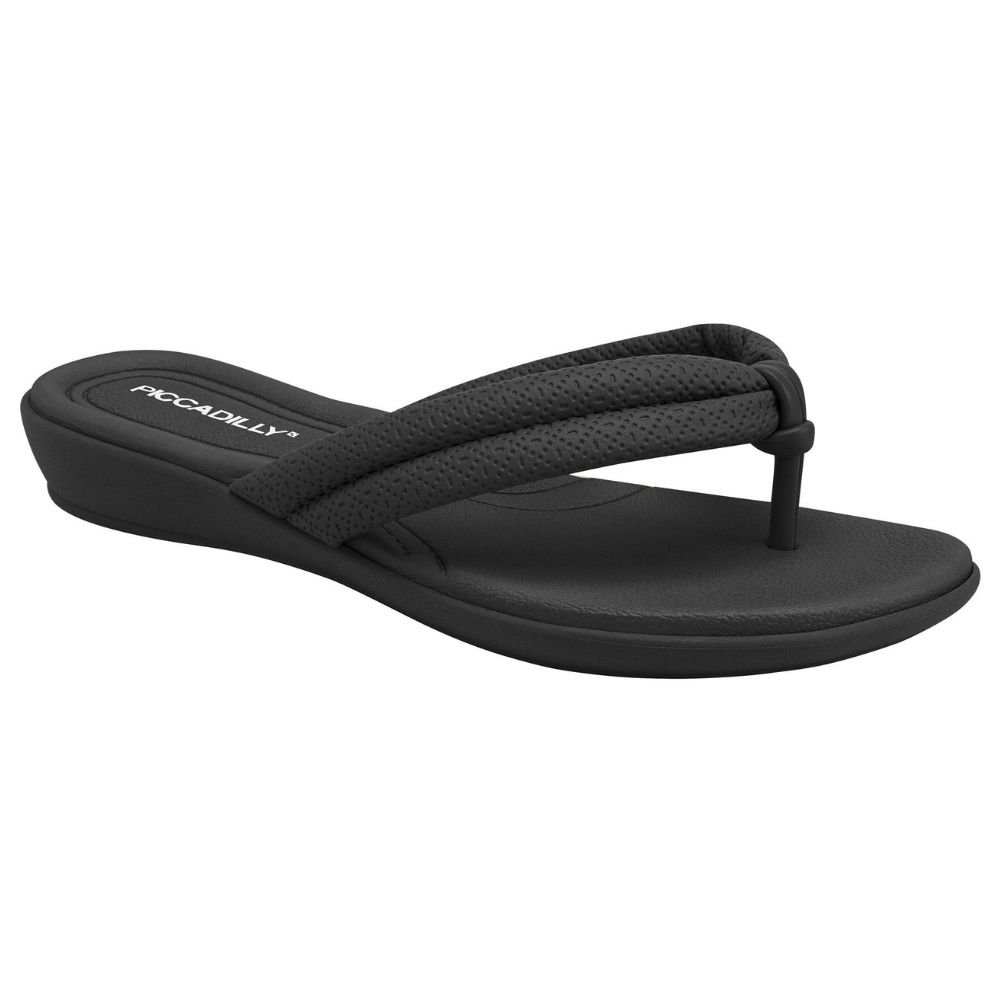 Chinelo Feminino Preto Piccadilly 500401-29