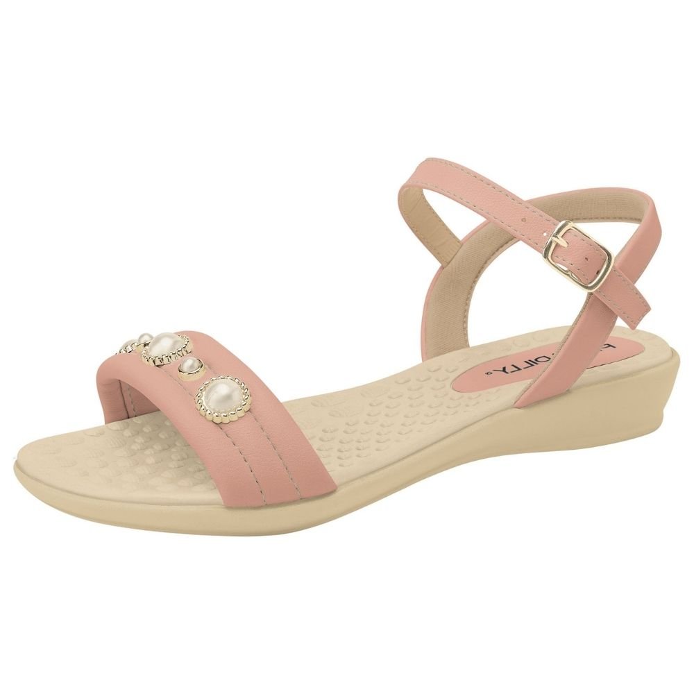 Sandália Feminina Anabela Iogurte Piccadilly 500403-03 Rosa 2