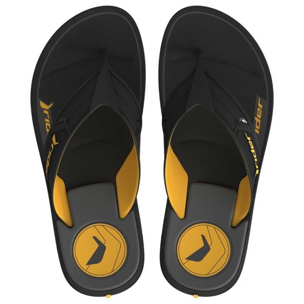 Chinelo Masculino Start III Preto Amarelo Rider 12499-BN505 Preto 2