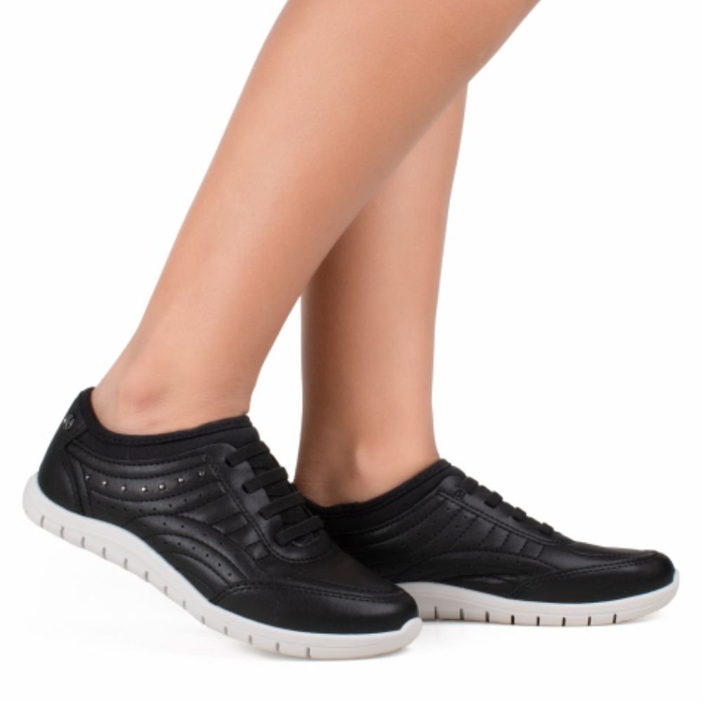 Tênis Casual Feminino Preto Kolosh C3921-0001 Preto 2