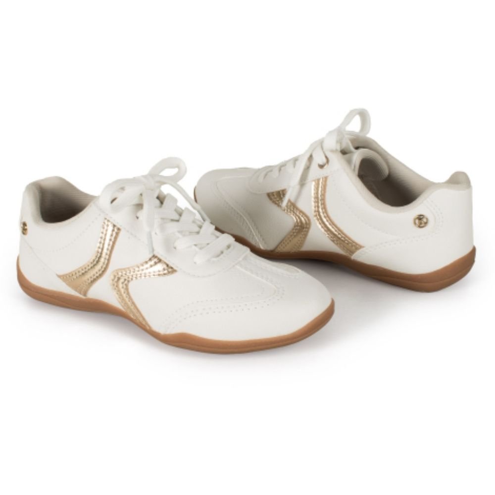 Tênis Casual Feminino White Champagne Kolosh C4065-0002 Branco 4