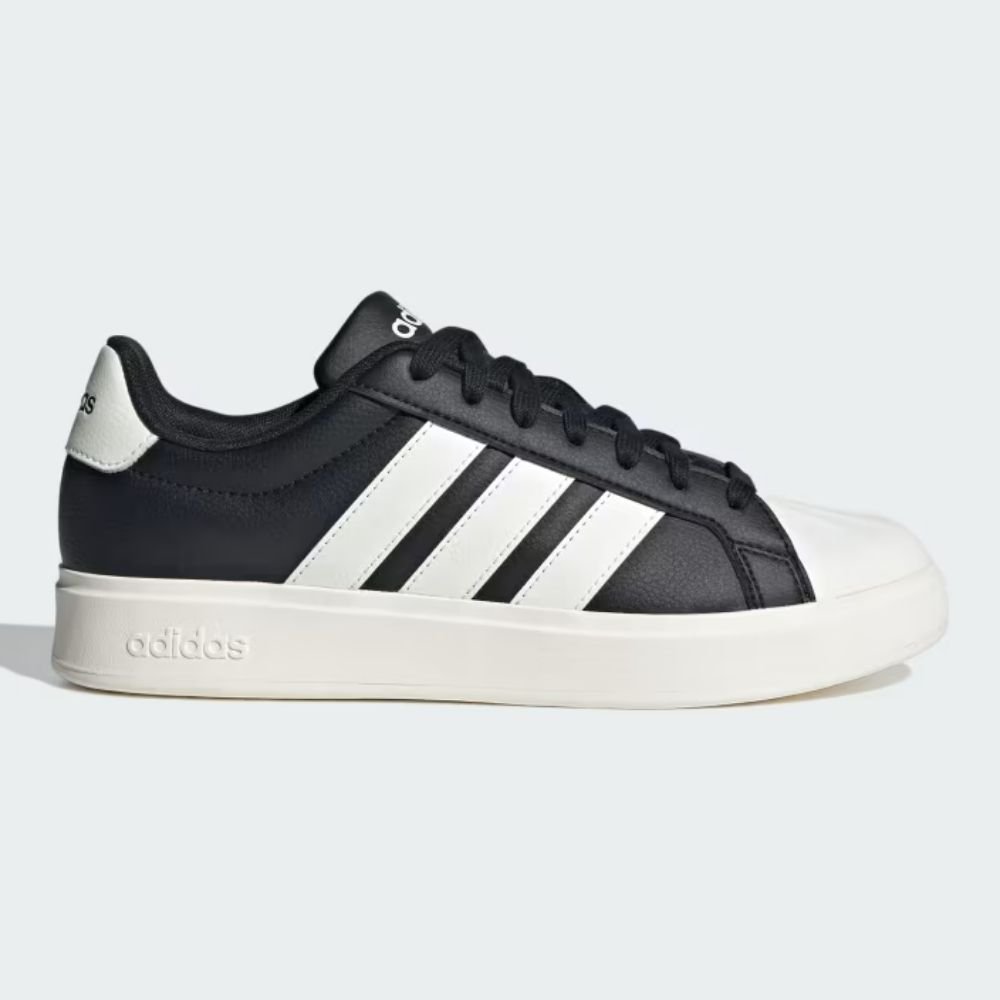 Tênis Casual Feminino Street Talk Preto Branco Adidas JP8284