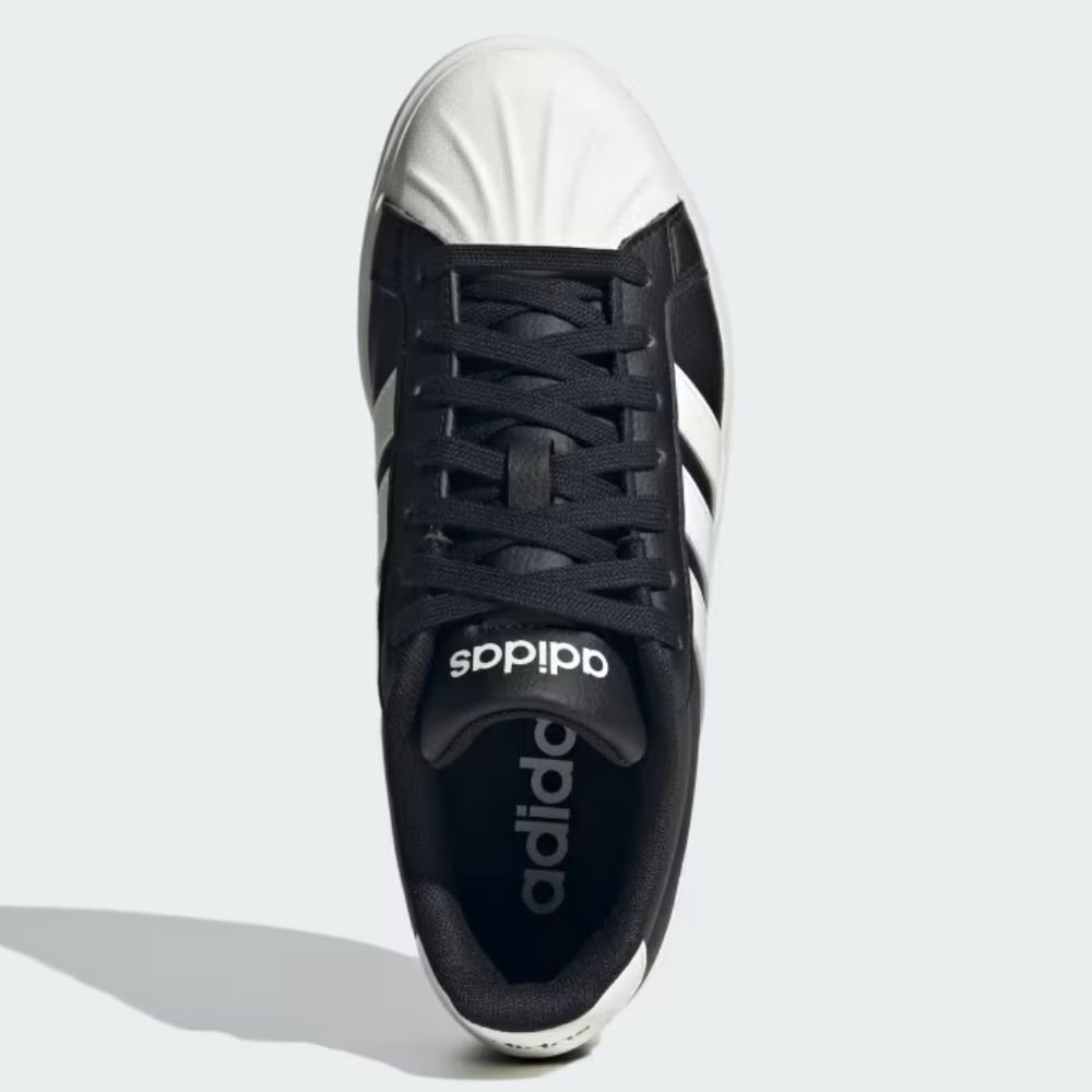 Tênis Casual Feminino Street Talk Preto Branco Adidas JP8284 Preto 3