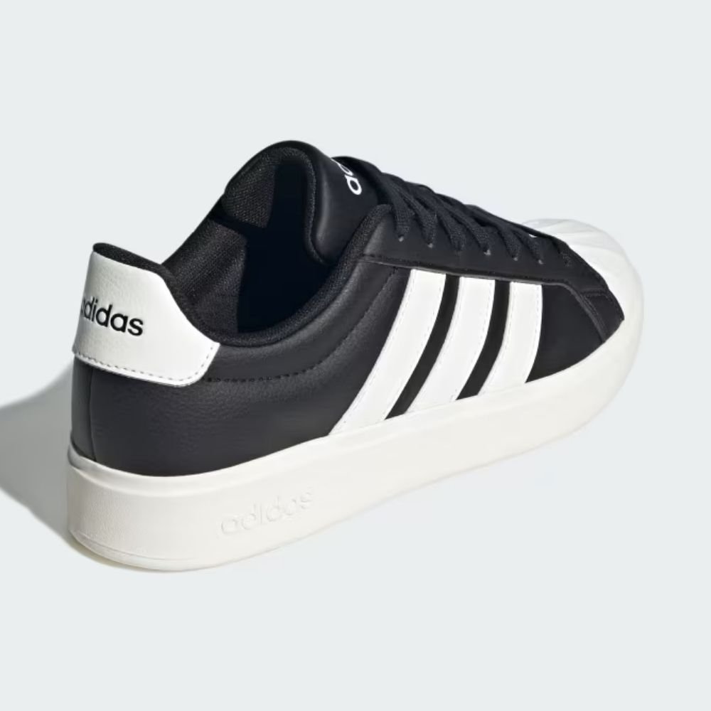 Tênis Casual Feminino Street Talk Preto Branco Adidas JP8284 Preto 5