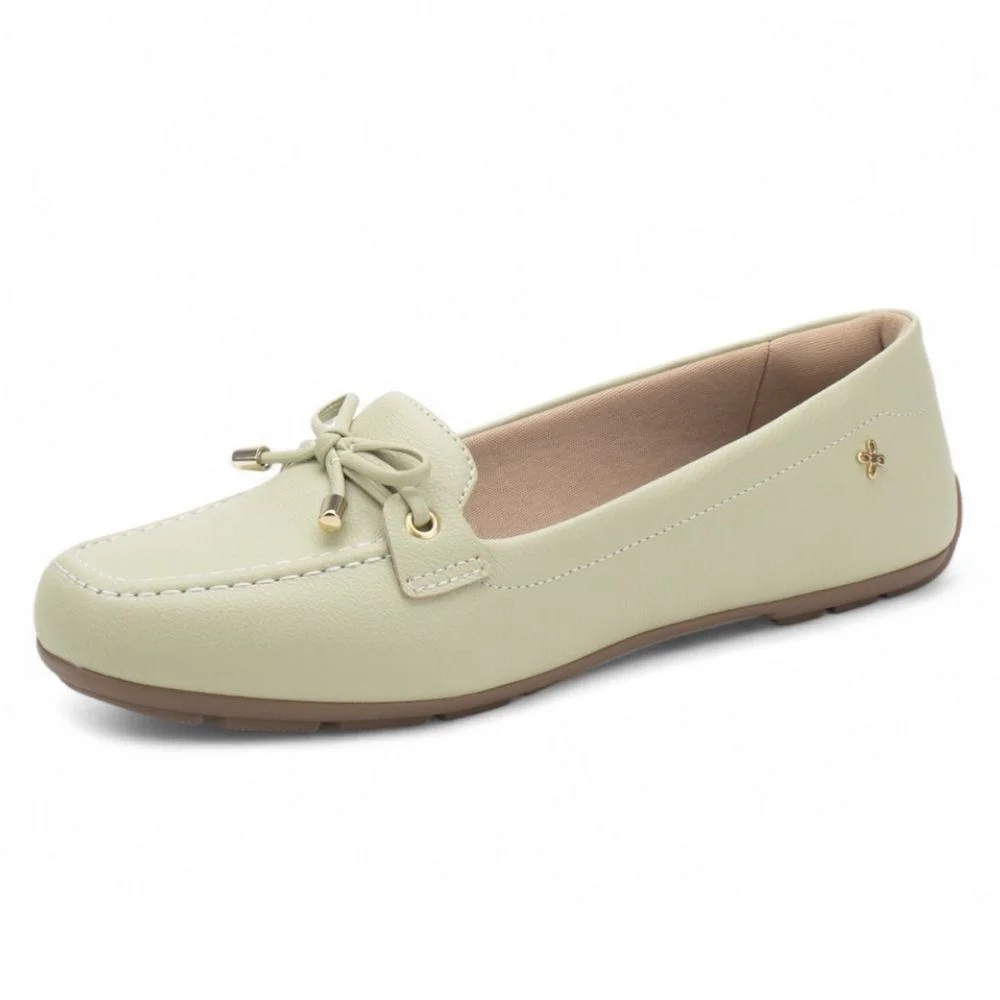 Mocassim Feminino Floater Lux Pistache Softli 10001.10009 Verde 2