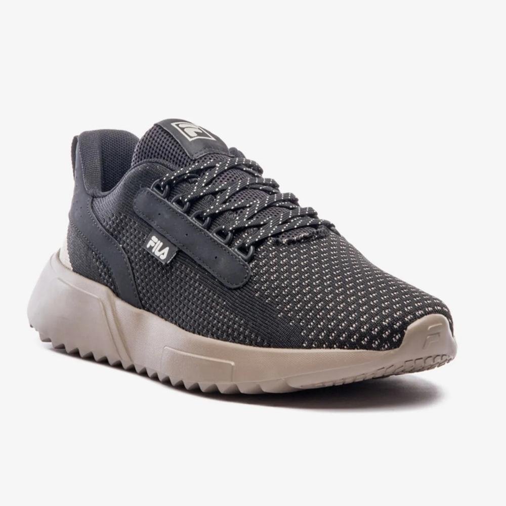 Tênis Esportivo Masculino Freestyle II Preto Bege Oliva Fila F01TR00102-7276 Preto 2