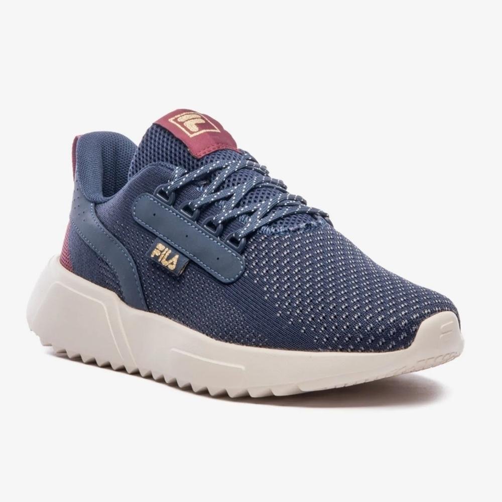 Tênis Esportivo Feminino Freestyle II Marinho Borgonha Fila F02TR00106-6497 Azul Marinho 2
