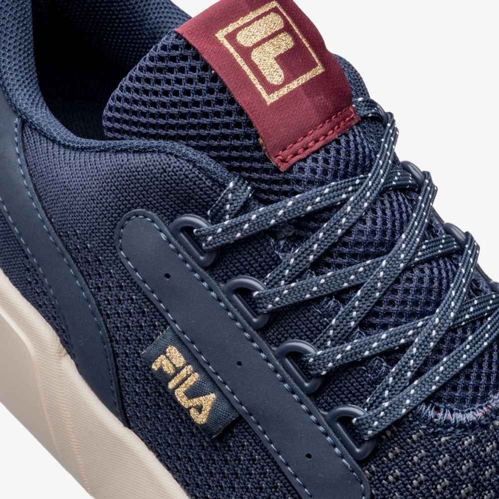 Tênis Esportivo Feminino Freestyle II Marinho Borgonha Fila F02TR00106-6497 Azul Marinho 3