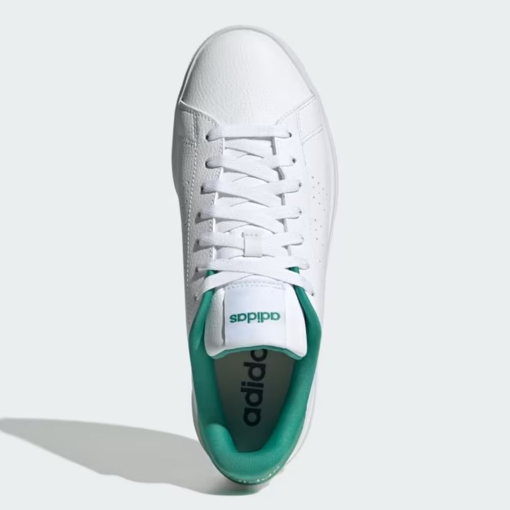 Tênis Masculino Advantage Base 2.0 Branco Verde Adidas HQ0247 Branco 4