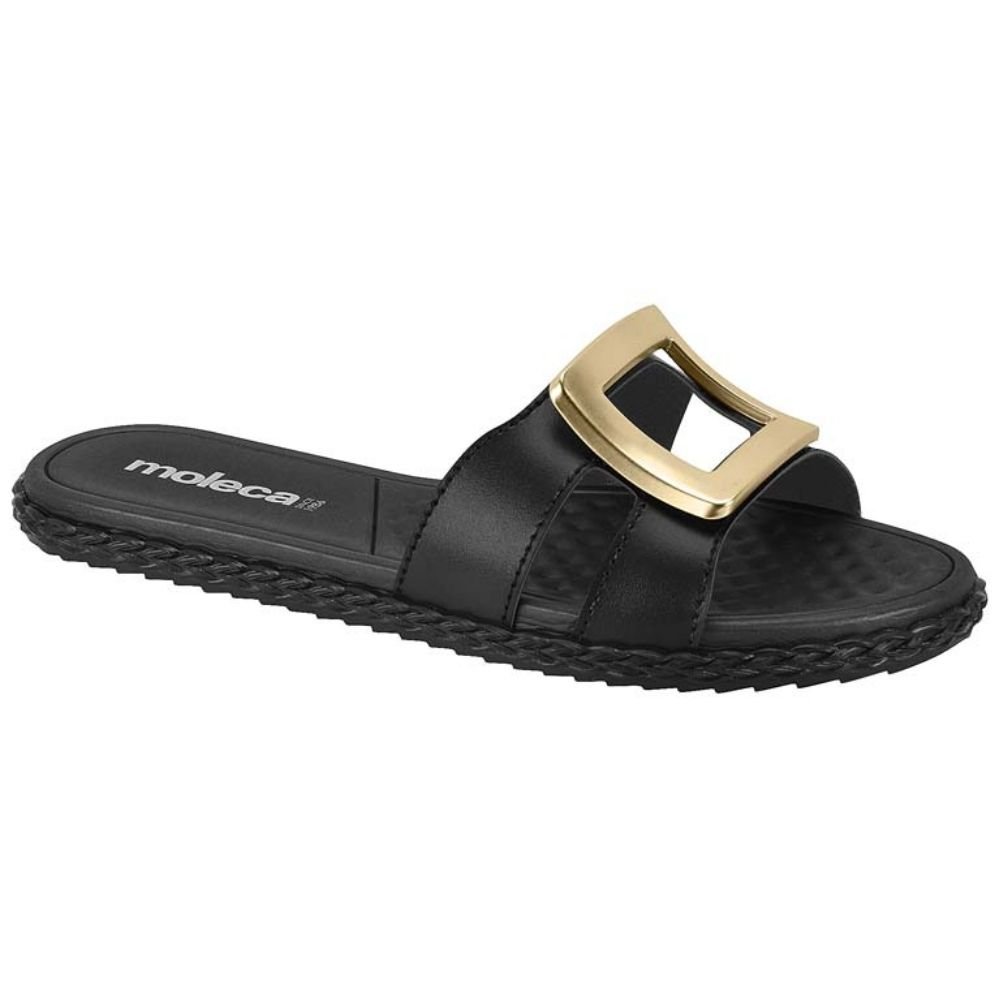 Chinelo Feminino Napa Preto Moleca 5452.258