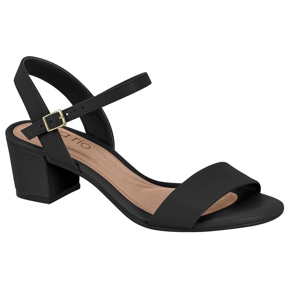 Sandália Feminina Salto Bloco Preto Beira Rio 8246.1176