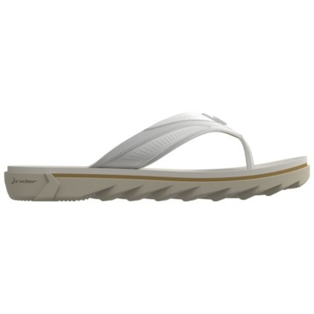 Chinelo Masculino RW Plus Bege Branco Rider 12425-BE390