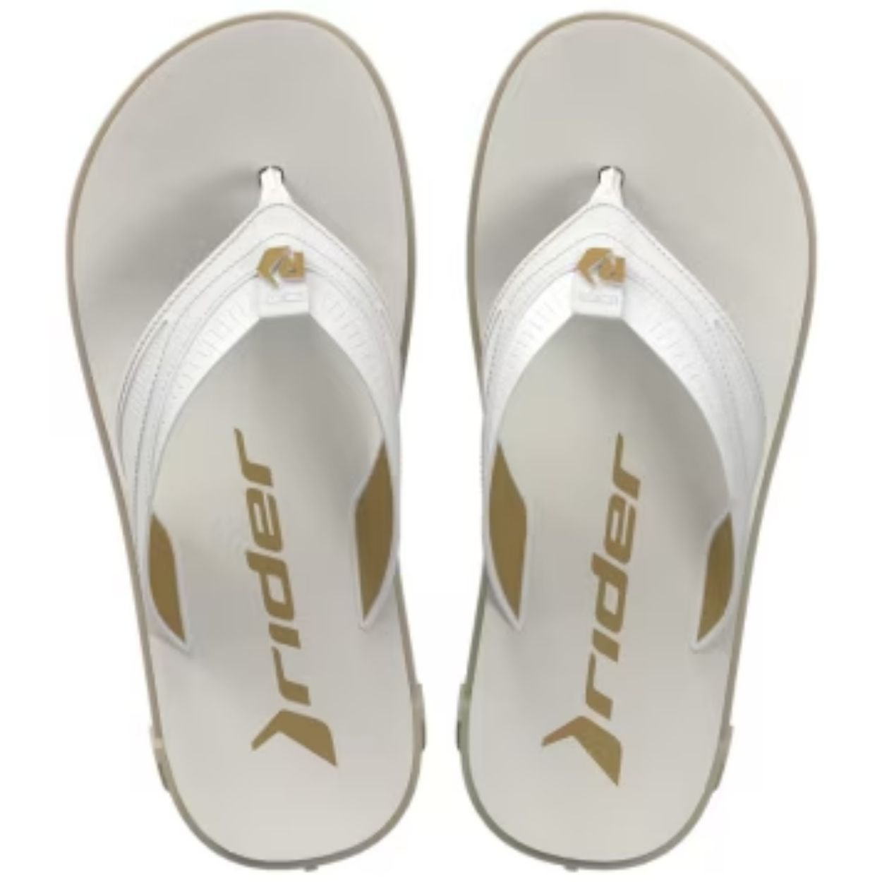 Chinelo Masculino RW Plus Bege Branco Rider 12425-BE390 Branco 2
