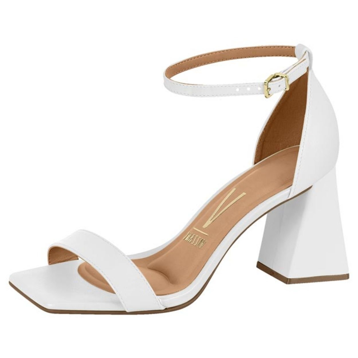 Sandália Feminina Salto Flare Pelica Branco Vizzano 6464.102 Branco 2