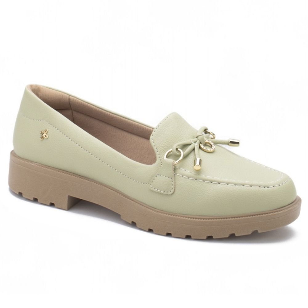 Mocassim Feminino Floater Lux Pistache Softli 10003.10015
