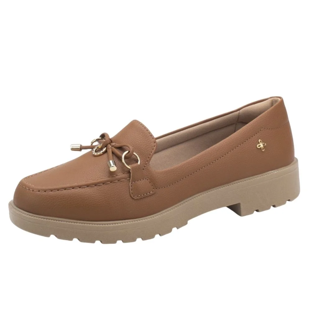 Mocassim Feminino Floater Lux Âmbar Softli 10003.10015 Marrom 2