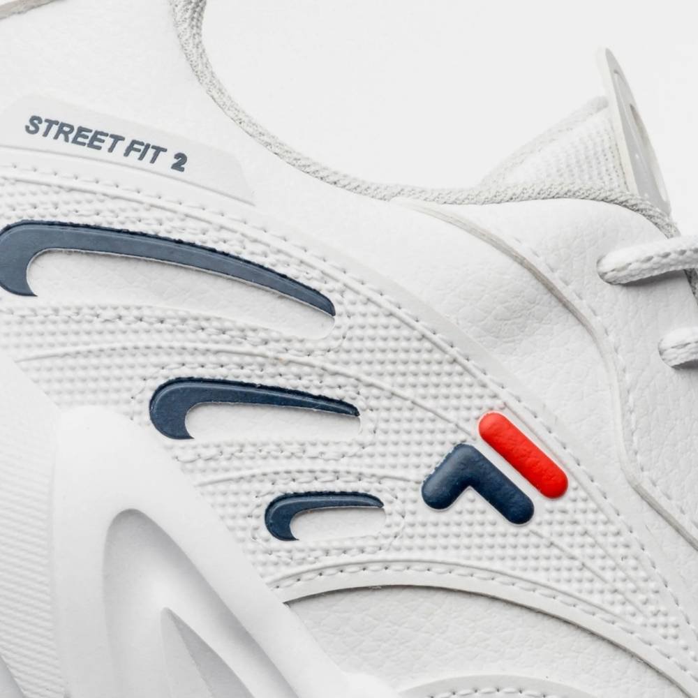 Tênis Feminino Street Fit 2 Branco Marinho Vermelho Fila F02TR00025-5502 Branco 4