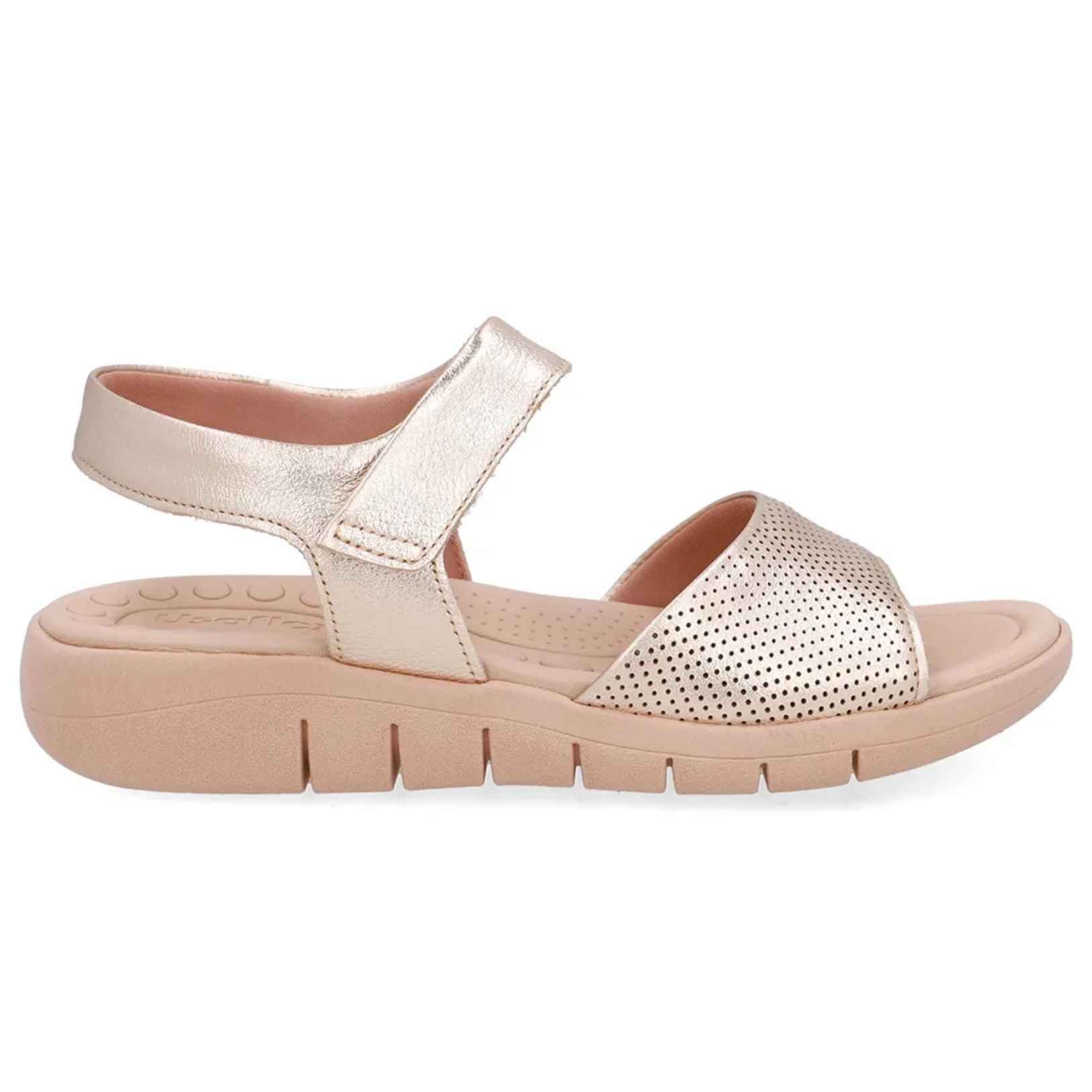 Sandália Papete Feminina Ouro Light Usaflex UD17001