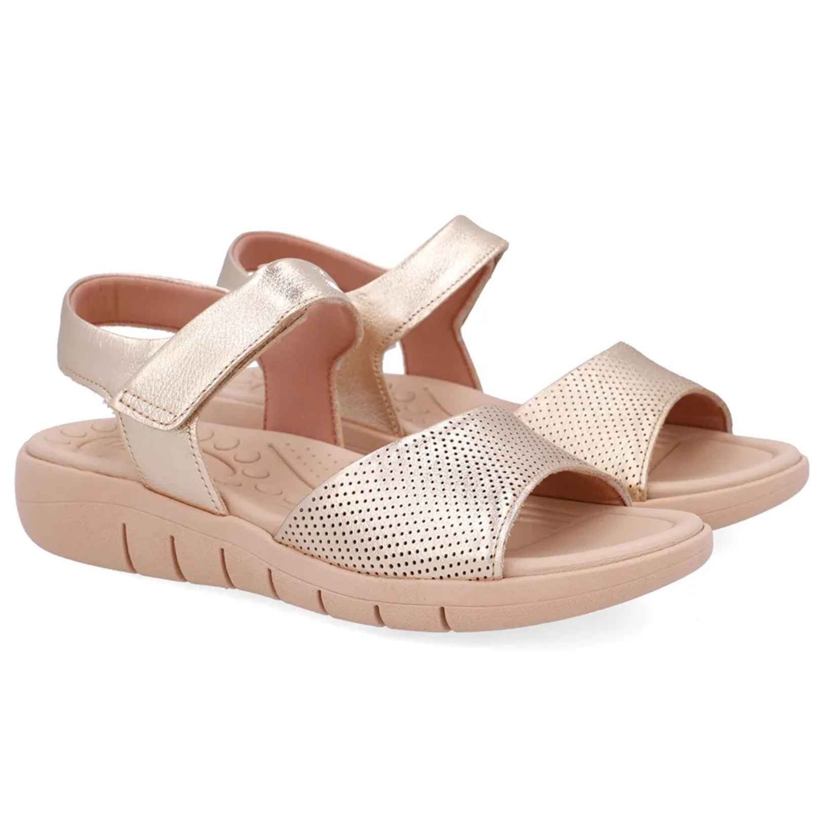 Sandália Papete Feminina Ouro Light Usaflex UD17001 Dourado 3