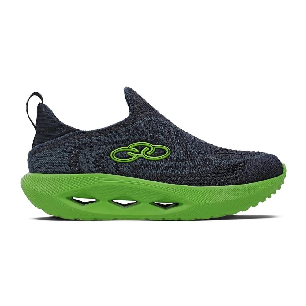 Tênis Infantil Pixel Marinho Verde Olympikus
