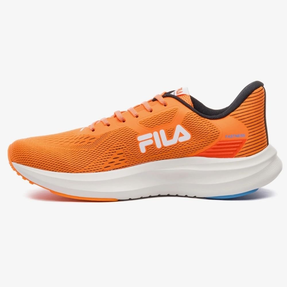 Tênis Esportivo Masculino Fastness Laranja Azul Branco Fila F01R00193-7096 Laranja 3