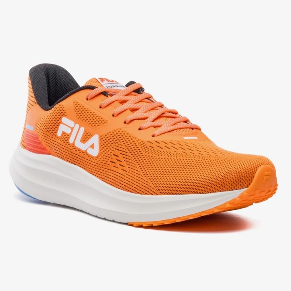 Tênis Esportivo Masculino Fastness Laranja Azul Branco Fila F01R00193-7096 Laranja 4