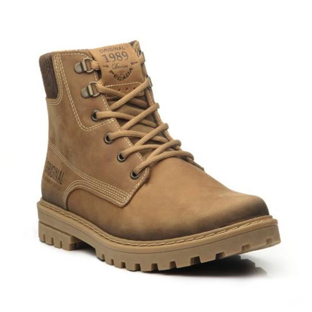 Bota Masculina Jungle Couro Latego Pegada 181502-01 Marrom 2