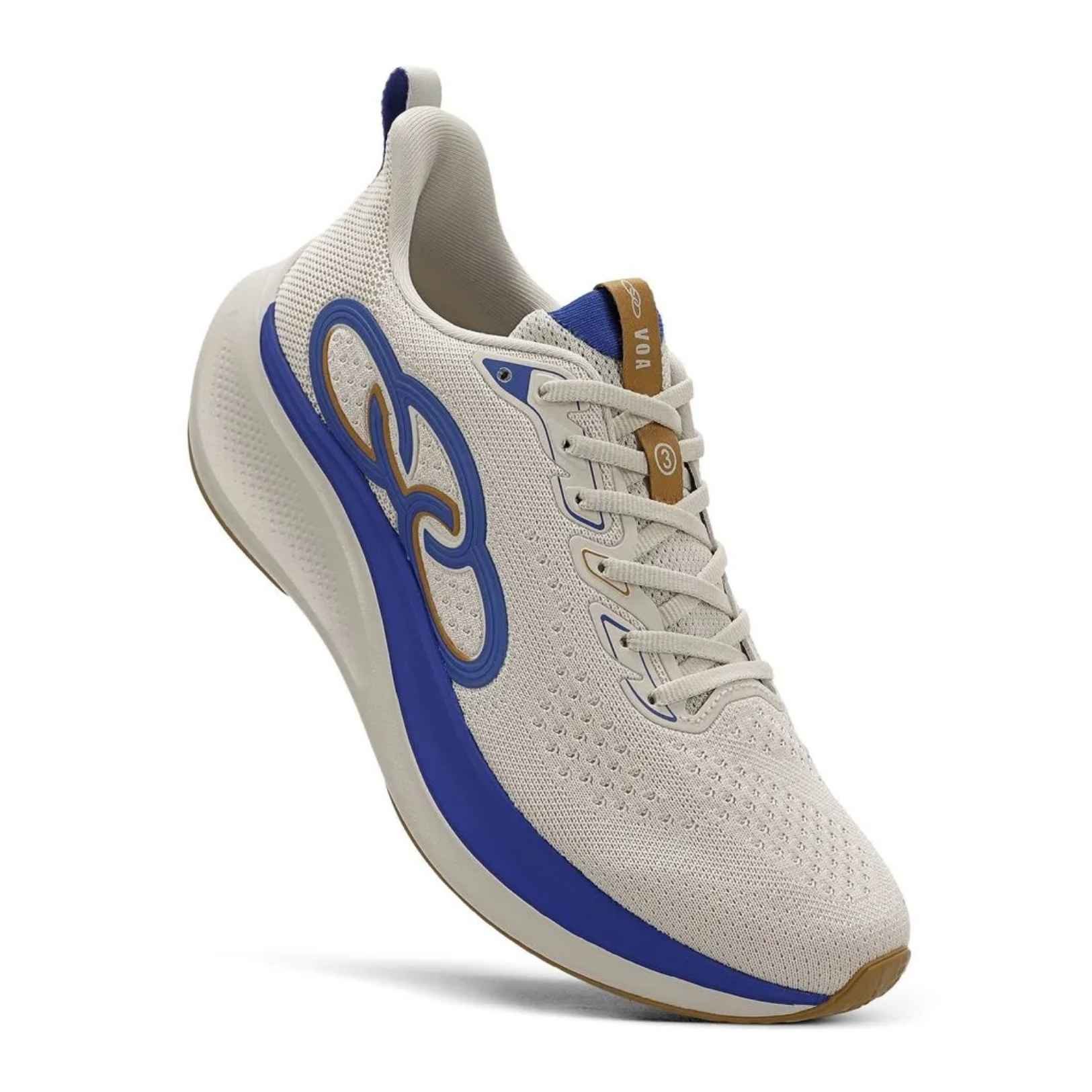 Tênis Esportivo Unissex Voa 3 Arenito Olympian Olympikus Bege/Azul 2