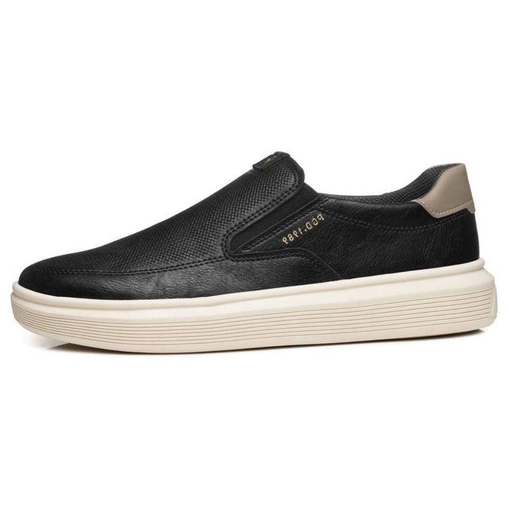 Sapatênis Slip On Masculino Microfibra Preto Pegada 172106-06 Preto 2