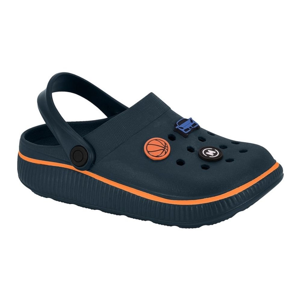 Sandália Babuche Infantil Marinho Laranja Molekinho 2874.202