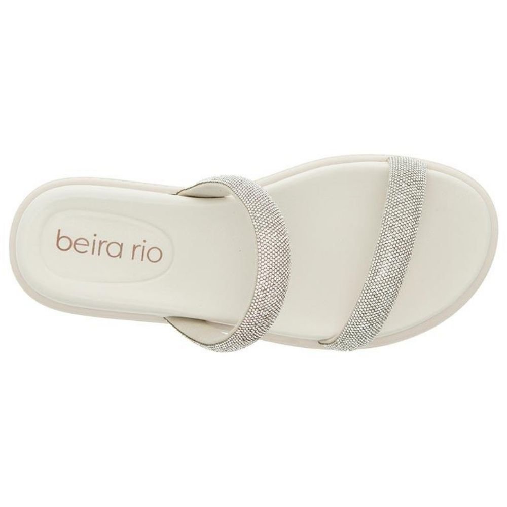 Chinelo Flatform Tira Dupla Branco Off Cristal Beira Rio 8488.122 Branco 3