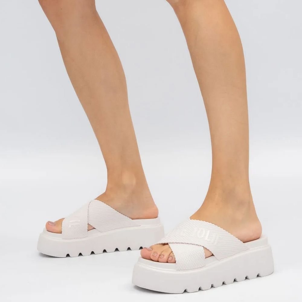 Tamanco Feminino Smash Up White Petite Jolie PJ7588 Branco 2