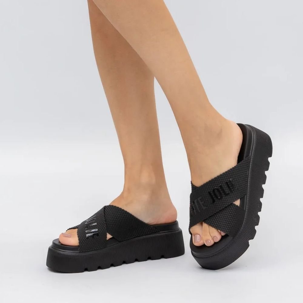 Tamanco Feminino Smash Up Preto Petite Jolie PJ7588 Preto 2