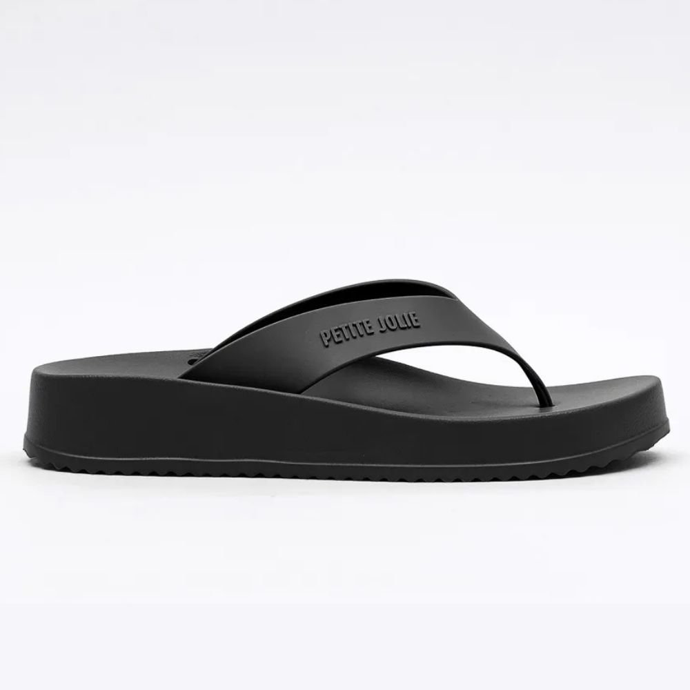Chinelo Feminino Ultraleve Basic Preto Petite Jolie PJ6818