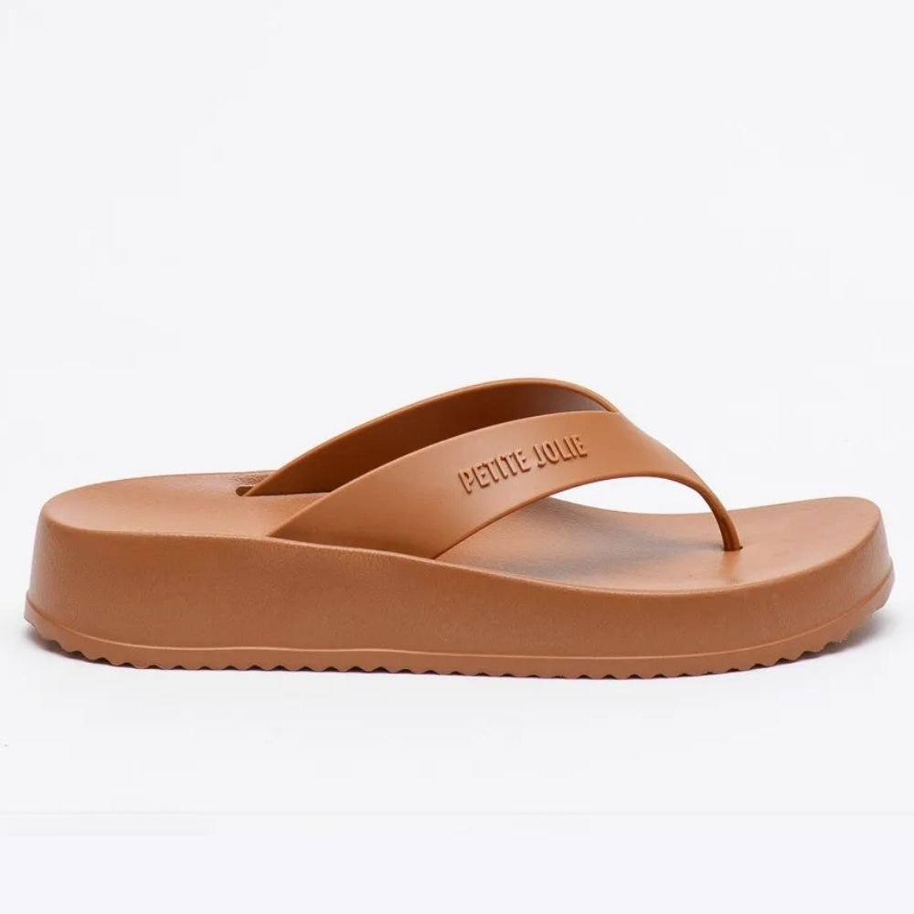 Chinelo Feminino Ultraleve Basic Doce de Leite Petite Jolie PJ6818