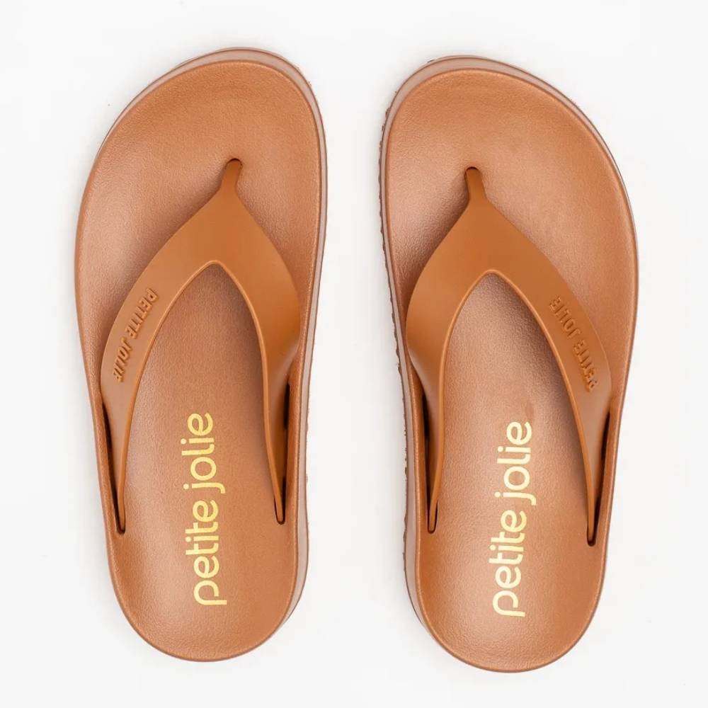Chinelo Feminino Ultraleve Basic Doce de Leite Petite Jolie PJ6818 Marrom 4