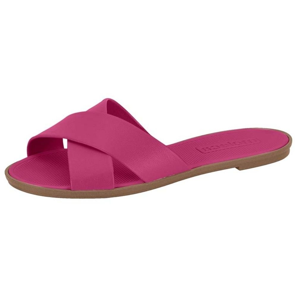 Sandália Rasteira Feminina Slide Pink Moleca 5532.100 Pink 2