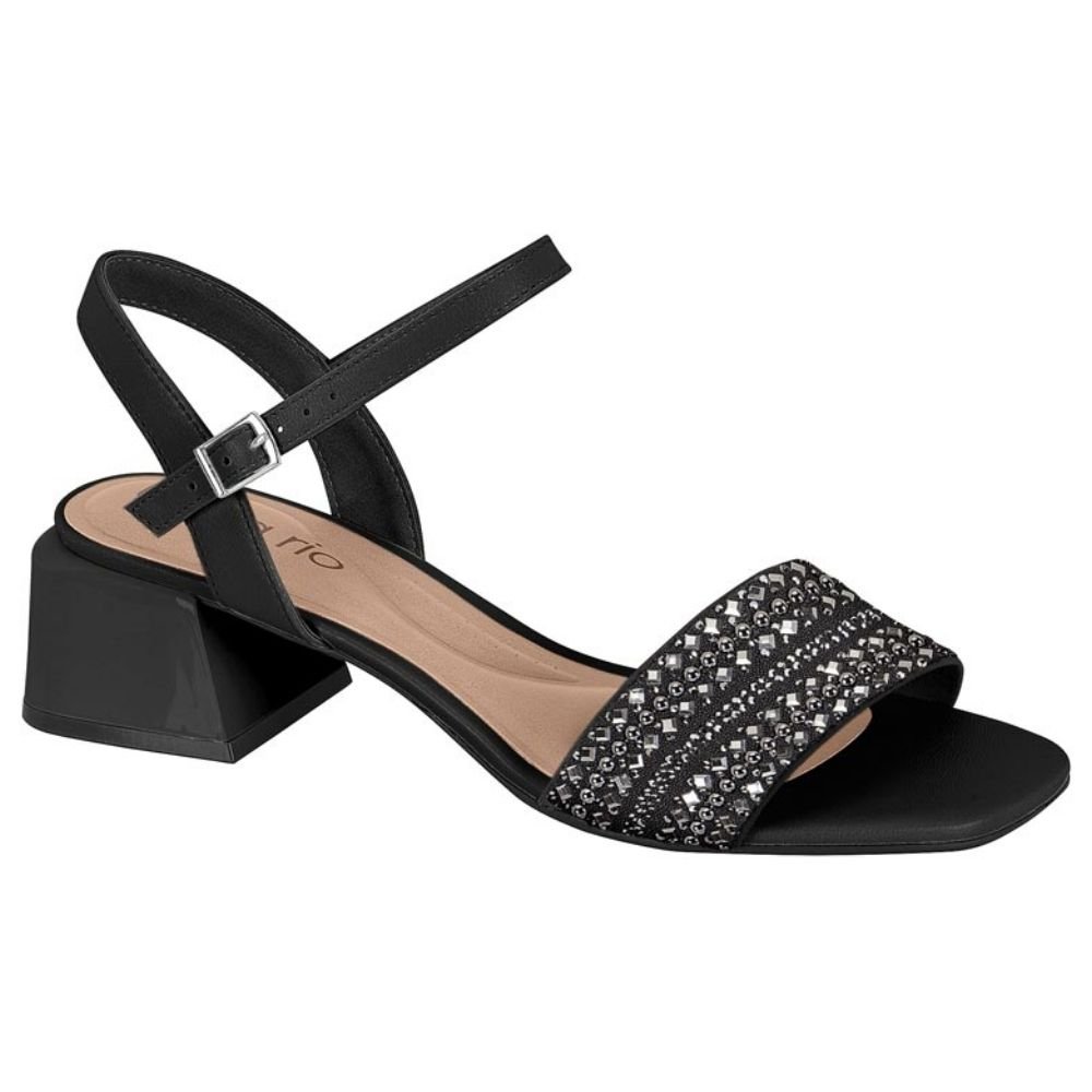 Sandália Feminina Salto Bloco Preto Beira Rio 8423.232