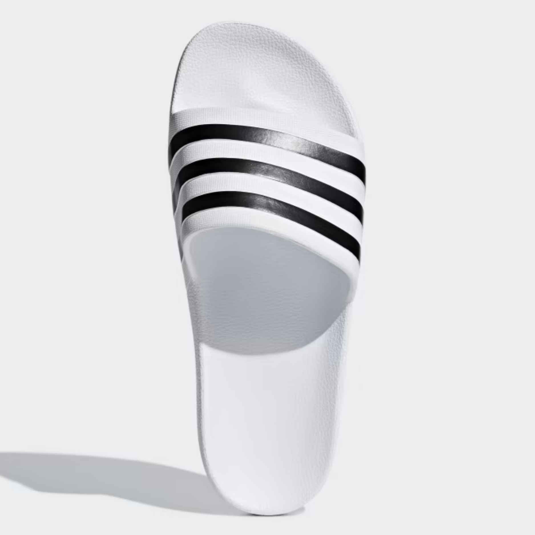 Chinelo Unissex Slide Adilette Aqua Branco Preto Adidas F35539 Branco 3