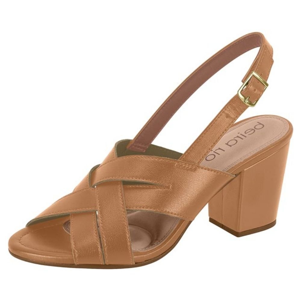 Sandália Feminina Slingback Camel Beira Rio 8280.687 Marrom 2