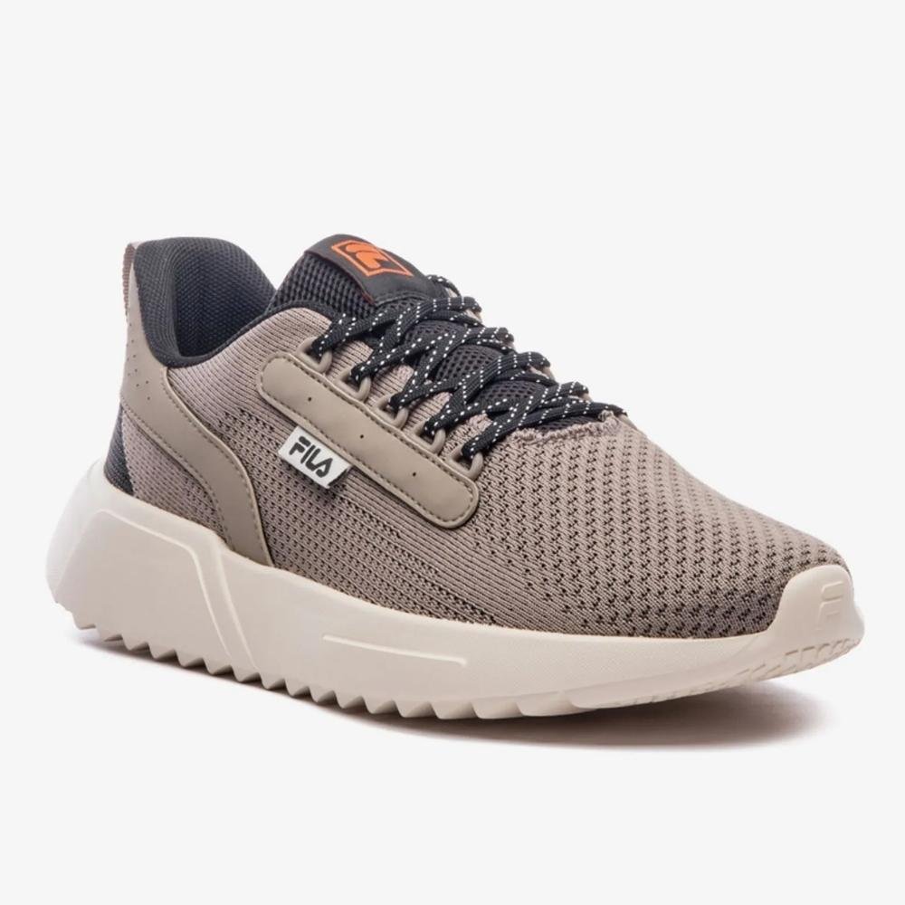 Tênis Esportivo Masculino Freestyle II Oliva Preto Fila F01TR00102-3212 Bege 3