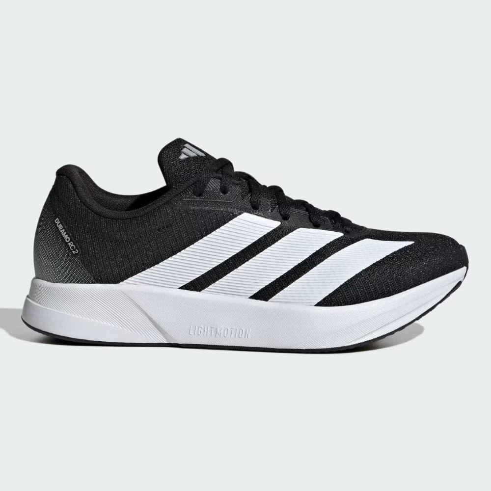 Tênis Esportivo Feminino Duramo RC2 Running Preto Branco Adidas HQ0236