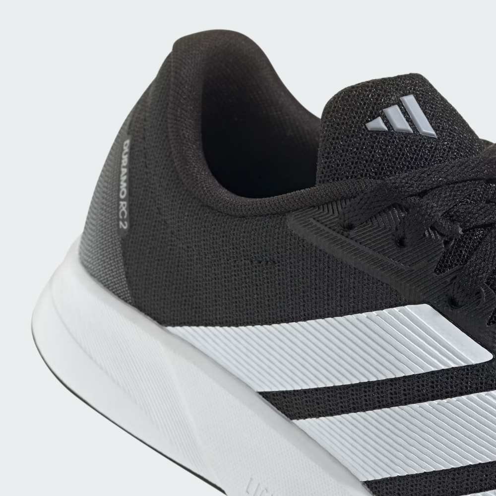 Tênis Esportivo Feminino Duramo RC2 Running Preto Branco Adidas HQ0236 Preto 3