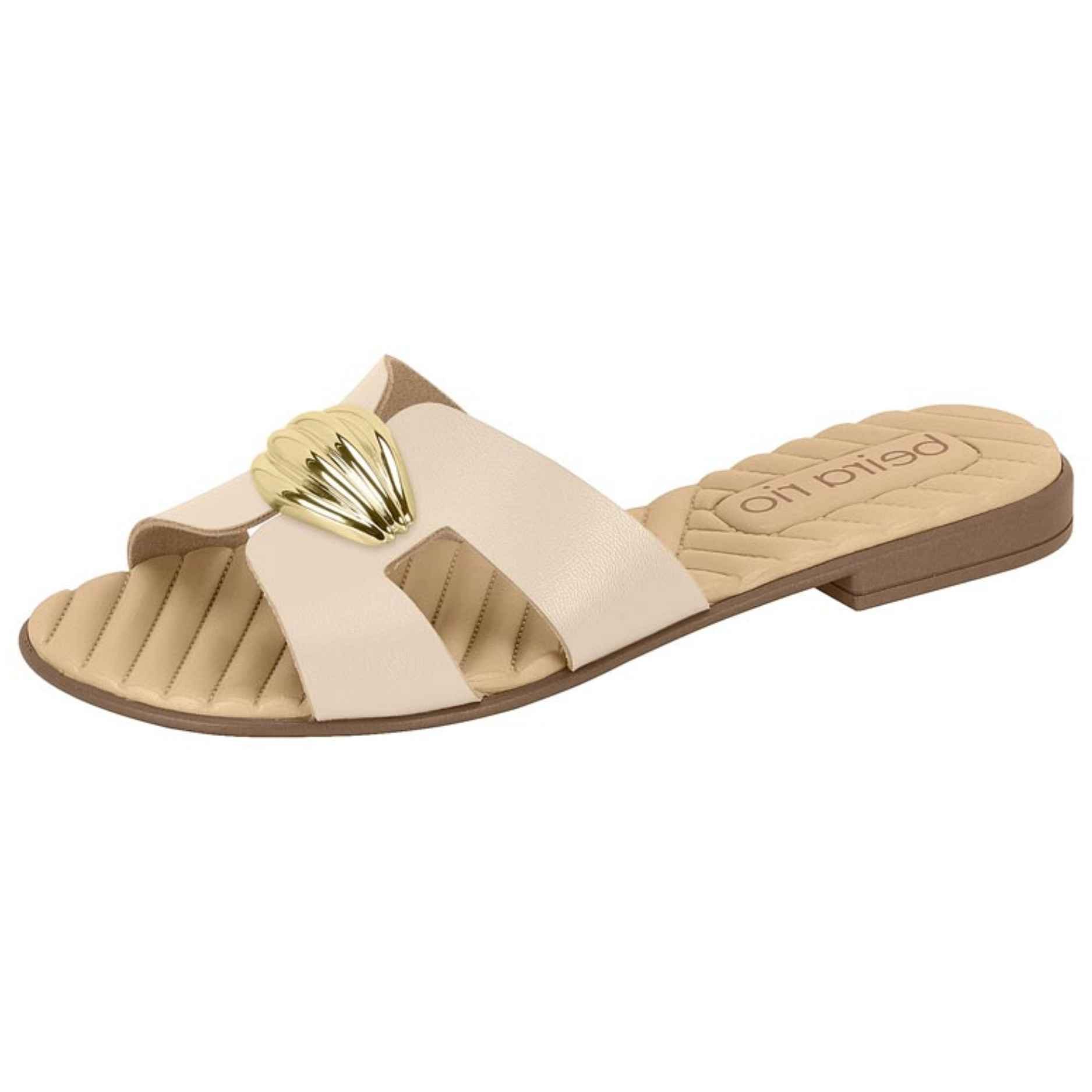 Chinelo Feminino Napa Branco Off Beira Rio 8519.118 Bege 2