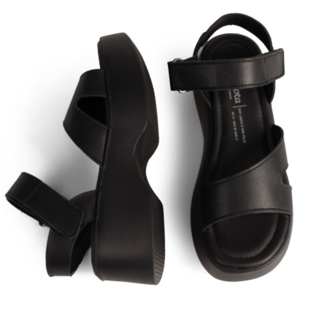 Sandália Feminina Anabela Preto Dakota Y9692-0001 Preto 4